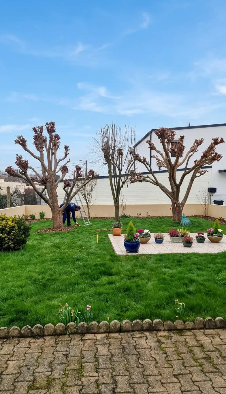 Jardin paysager entretenu à Lorient